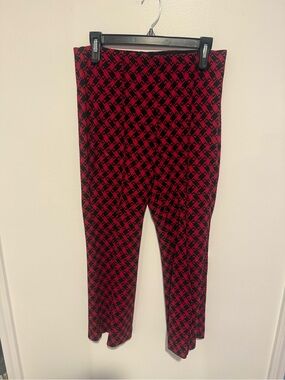 Maeve The Margot Red and Black Geometric Stretch Pants